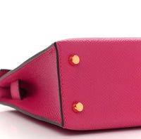 Eboo Elegant Leather Handbag with Gold-Tone Lock & Shoulder Strap