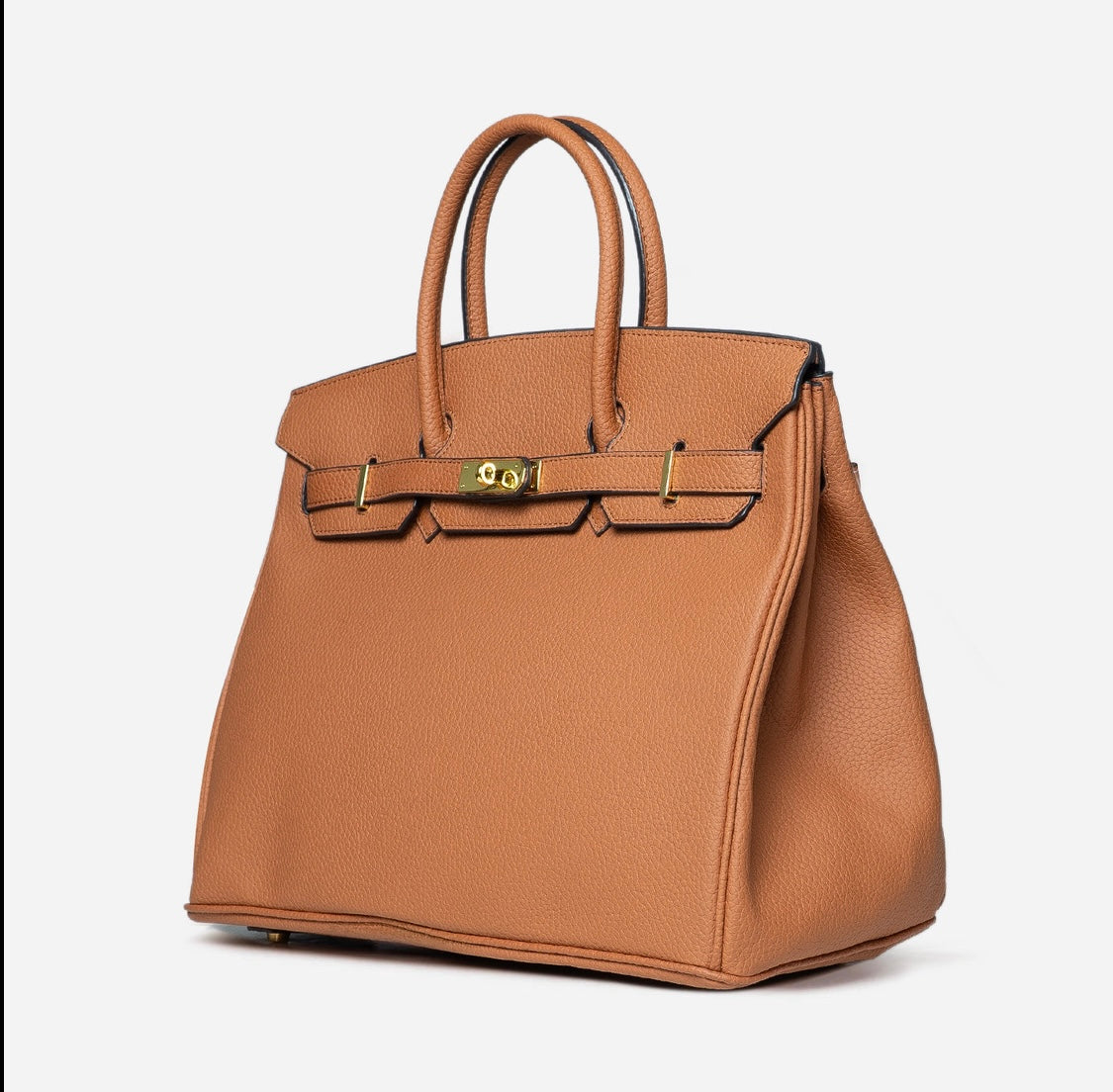 Eboo Women’s Premium Leather Handbag – Elegant Structured Tote Bag with Gold Lock