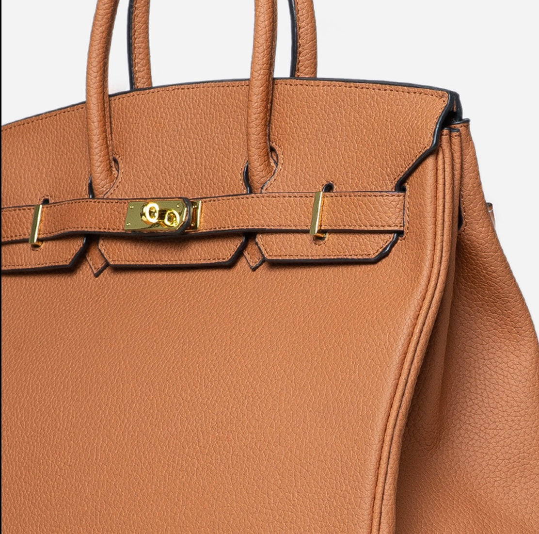 Eboo Women’s Premium Leather Handbag – Elegant Structured Tote Bag with Gold Lock