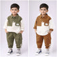 Eboo Boys blocked Shirt With Jogger Set