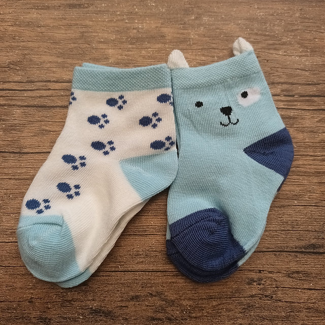 Baby Socks Pack of 5 Ã¢?? Soft Cotton Cute Cartoon Design Socks for Infants & Toddlers