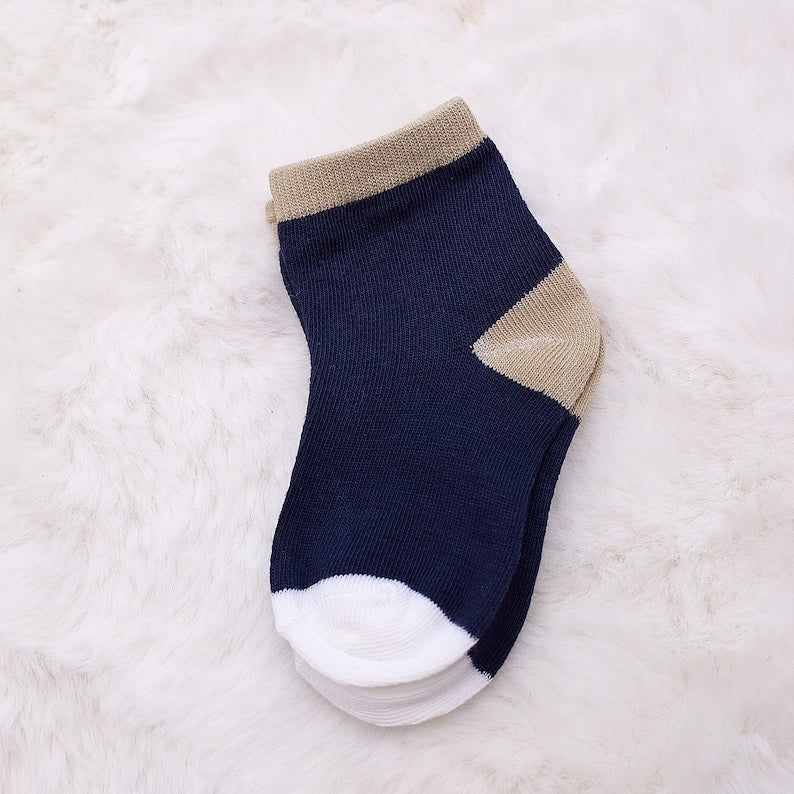 Pack of 5 Kids Socks – Soft Cotton Stylish Pattern Socks for Infants & Toddlers