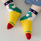 5 Pairs Kids Cartoon Dinosaur & Striped Warm Toddler Socks (Girls & Boys)