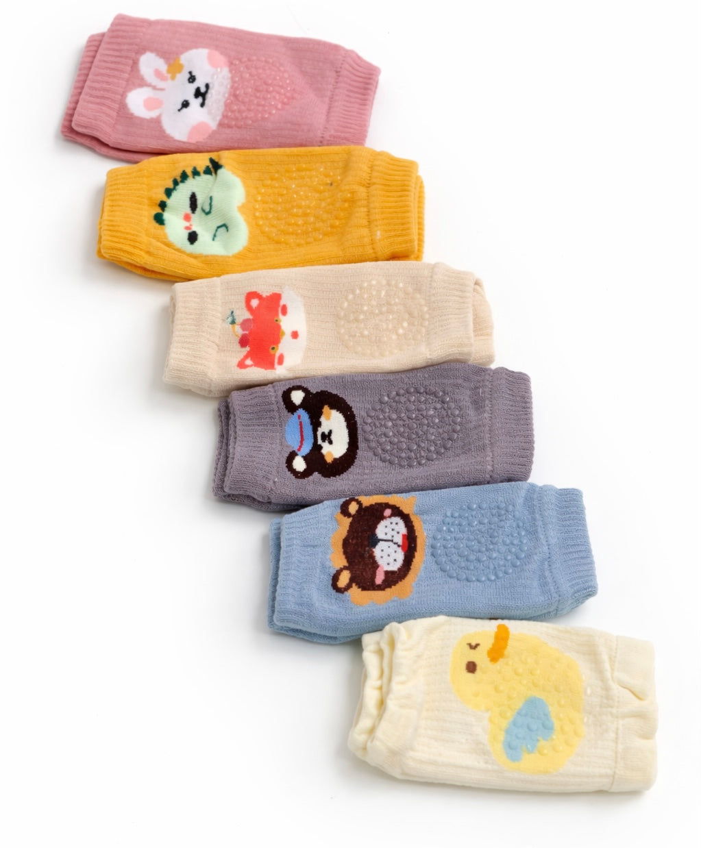 Baby Crawling Knee Pads – Soft Anti-Slip Protective Knee Guards with Cute Cartoon Designs
