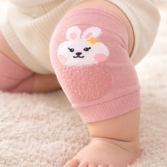 Baby Crawling Knee Pads – Soft Anti-Slip Protective Knee Guards with Cute Cartoon Designs