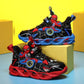 Eboo Kids LED Light-Up Sports Shoes | Cartoon Spider-Man Design Sneakers for Boys