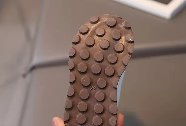 Eboo Kids’ Retro White Sneakers with Black & Brown Accents