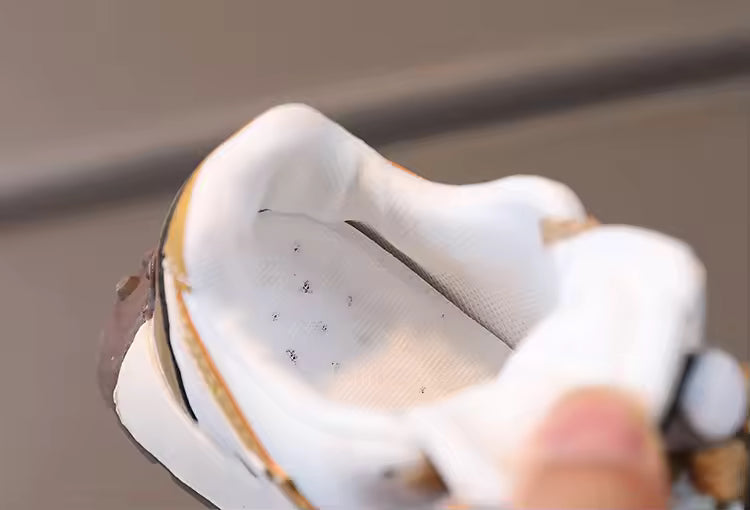 Eboo Kids’ Retro White Sneakers with Black & Brown Accents