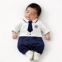 Eboo Stylish Baby Boy’s Romper with Tie&Glasses
