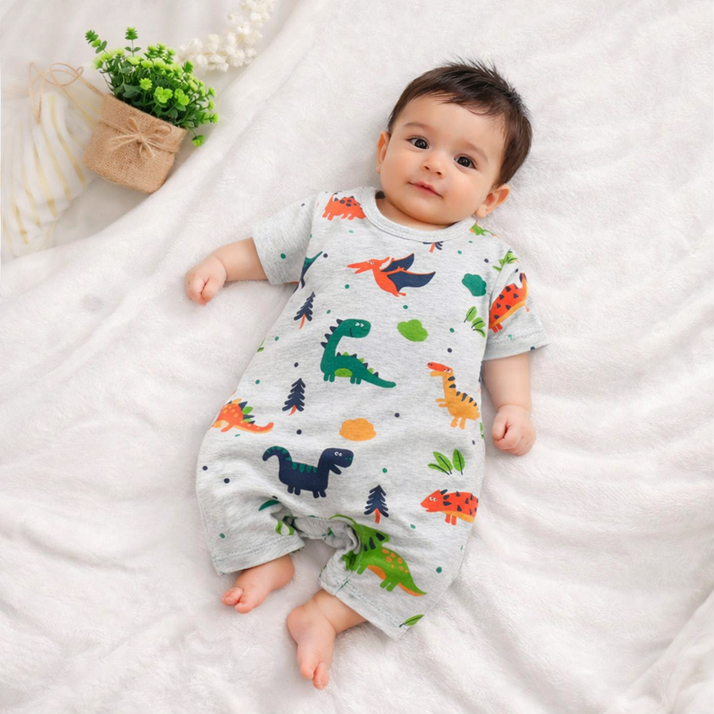Eboo New Born Baby Animal Print Romper