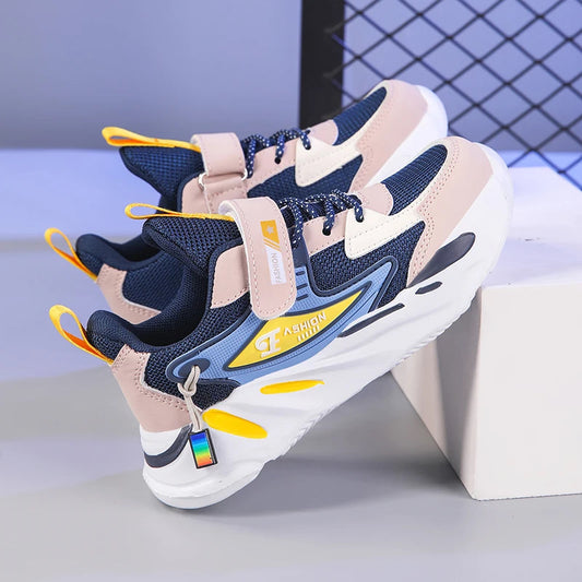 Eboo Kids Fashion Sports Sneakers – Breathable Anti-Slip Casual Running Shoes