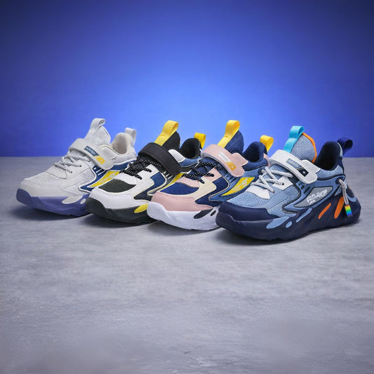 Eboo Kids Fashion Sports Sneakers – Breathable Anti-Slip Casual Running Shoes