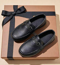 Kids Premium Black Loafers • Stylish Formal & Party Wear Shoes for Boys