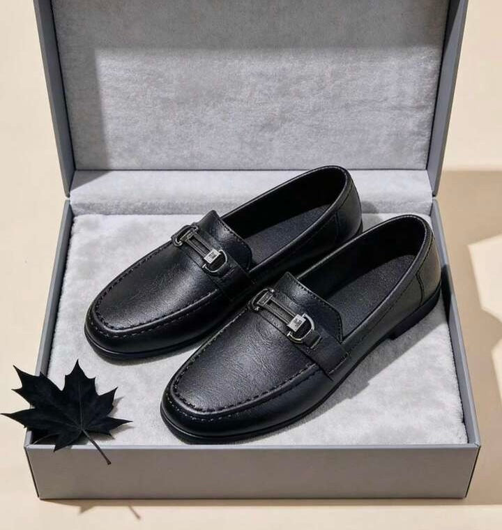 Kids Premium Black Loafers – Stylish Formal & Party Wear Shoes for Boys