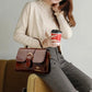 Eboo Elegant Brown Leather Handbag for Women | Premium Crossbody & Top Handle Bag