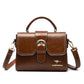 Eboo Elegant Brown Leather Handbag for Women | Premium Crossbody & Top Handle Bag
