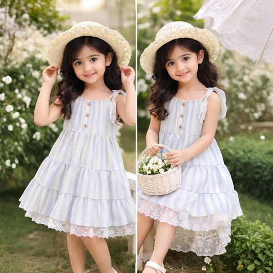Eboo Girls Princess Sleeveless Dress with Hat