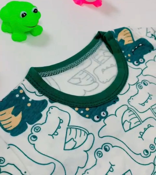 Eboo Cute Crocodile Printed 2PCS Outfit set