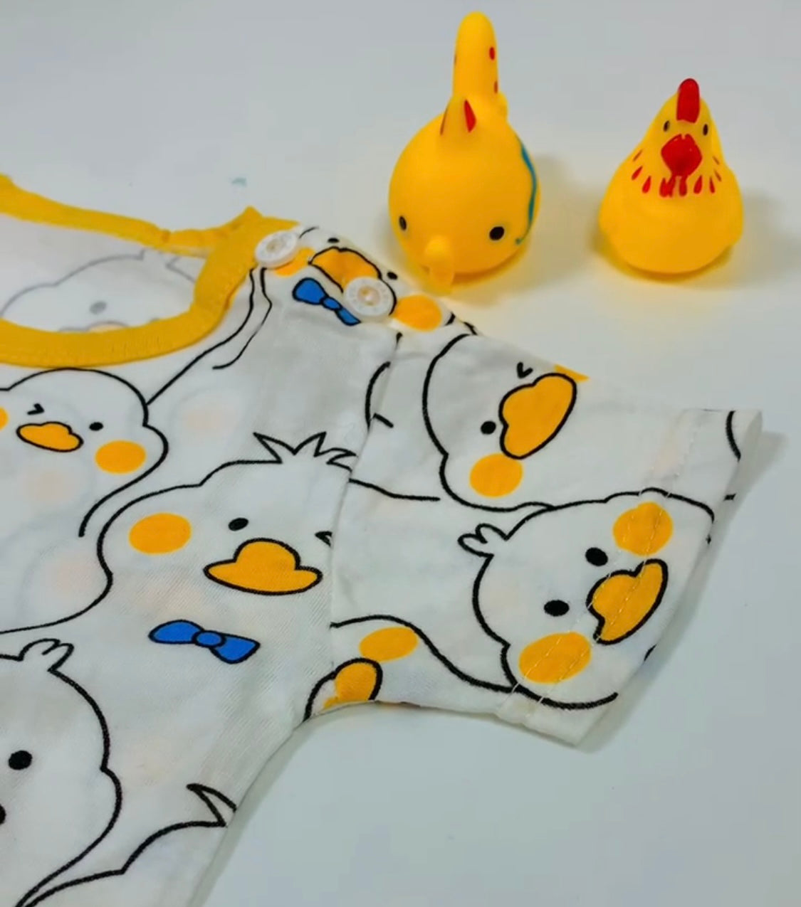 Eboo Boys Cute Duck Printed Round Neck Pure Cotton T-Shirt With Shorts
