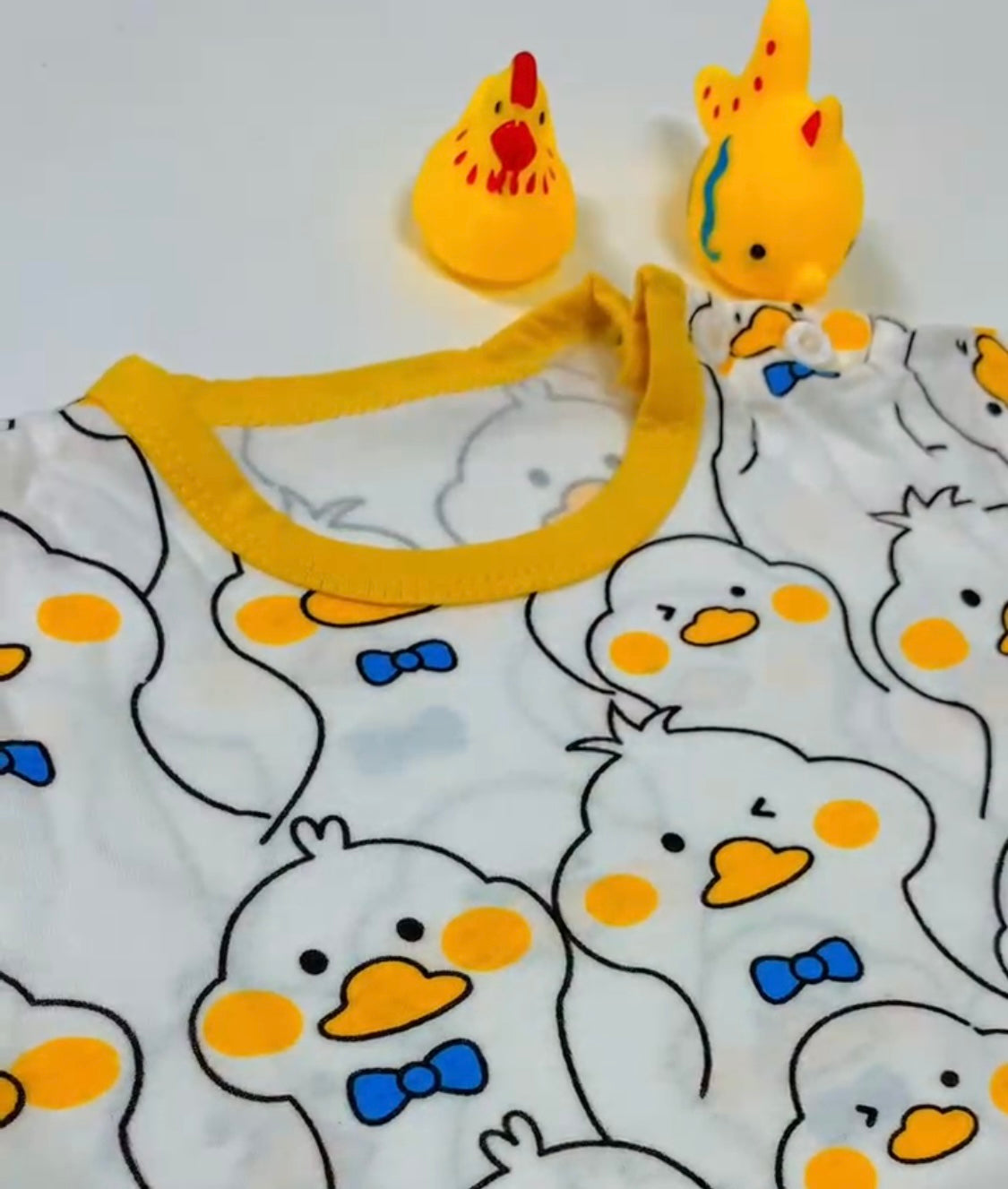 Eboo Boys Cute Duck Printed Round Neck Pure Cotton T-Shirt With Shorts