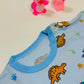 Eboo Boys Cute Dino Printed Round Neck Pure Cotton T-Shirt With Shorts