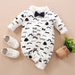 Eboo Baby Boy Casual Cute Bow Tie Cotton Onesie With Mustache Print For Summer Holiday Party