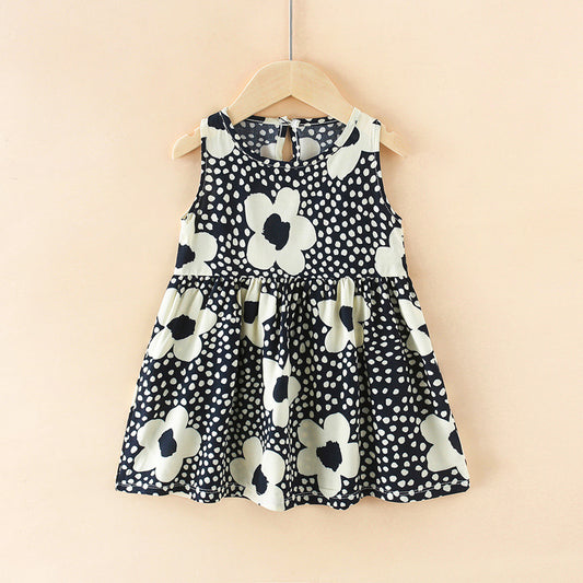 Eboo Sleeveless Cotton Flower Dress Summer Princess Dress