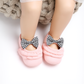 Eboo Baby Pink Shoes with Black & White Bows