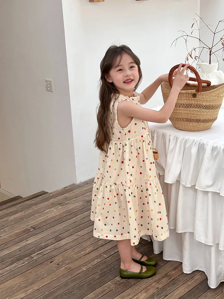 Eboo Polka Dot Sundress Fashionable Comfortable Dress