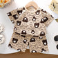 Eboo Infant Boys Girls Short Sleeved Tops Shorts Two Piece Outfits Set