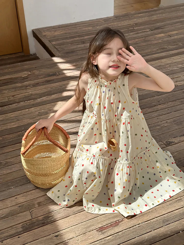 Eboo Polka Dot Sundress Fashionable Comfortable Dress