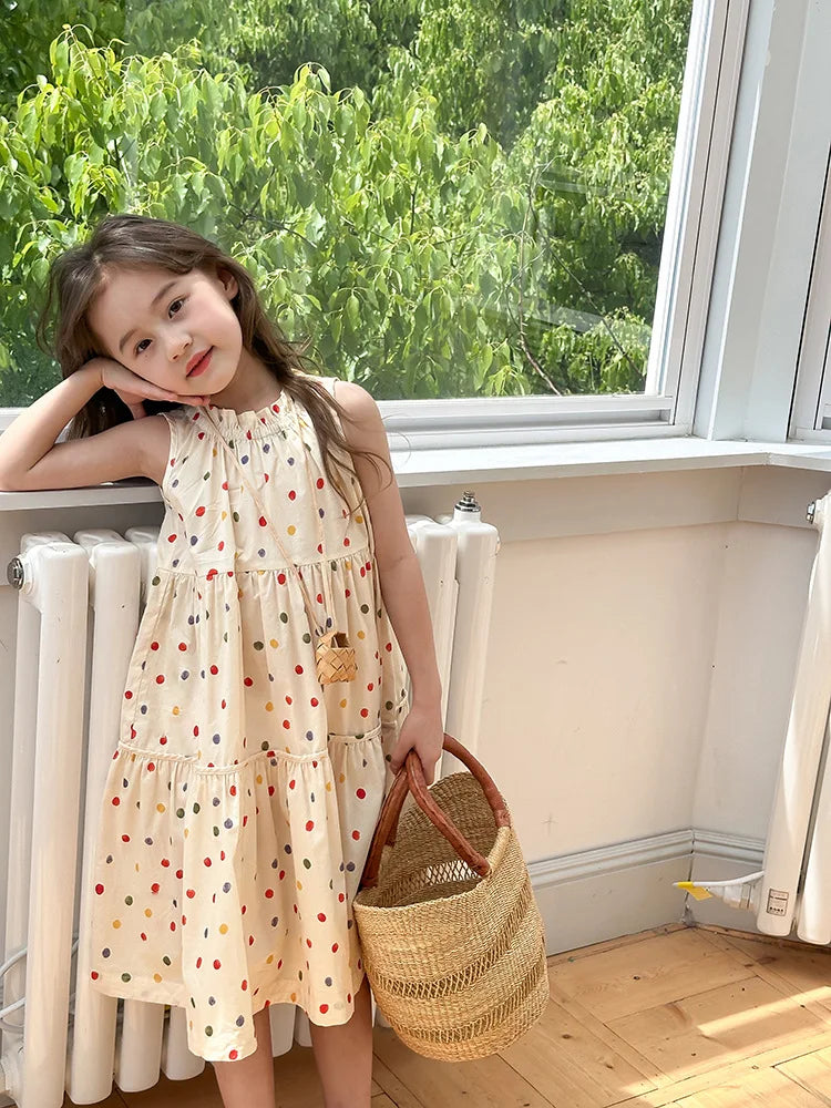 Eboo Polka Dot Sundress Fashionable Comfortable Dress