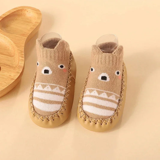 Eboo Baby Anti-Slip Cartoon Prewalker Shoes Socks