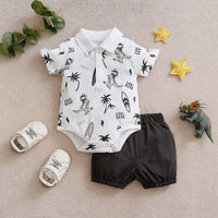 Eboo Cute Dinosaur Boy Summer Dress 2pcs Set