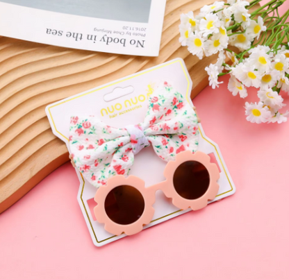 Eboo Kids Sunglass Love Flower Bow Toddler Hair Accessories Baby Girls