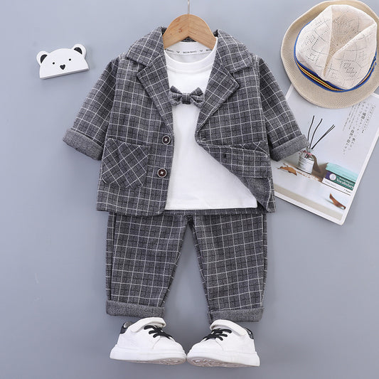 Eboo Classic Checkered Toddler Suit – Jacket & Pants Set