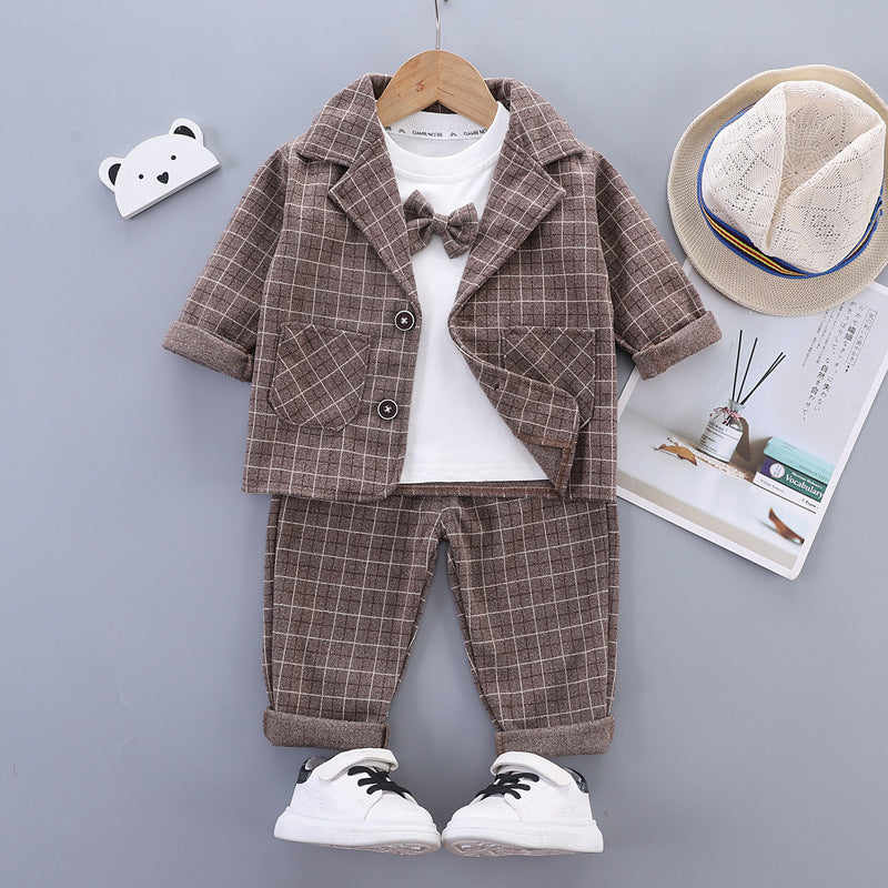 Eboo Classic Checkered Toddler Suit – Jacket & Pants Set