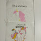 Eboo Korean Translucent Unicorn Cute Girl Pencil Case Stationery Bag Creative Storage File Bag Office Stationery Desk Organizer