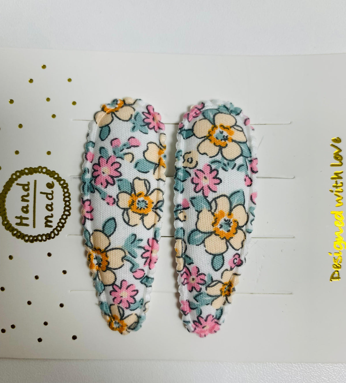 Eboo Hairpins 2pcs Printed Plaid Stripe GirlsÃ¢?Â² Droplet Clip Baby Hair Accessories Headwear
