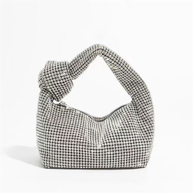 Eboo New Fashion Knotted Diamond Evening Bag Luxury Designer Bags Handbag for Women