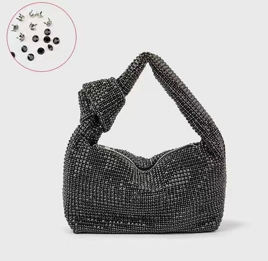 Eboo New Fashion Knotted Diamond Evening Bag Luxury Designer Bags Handbag for Women