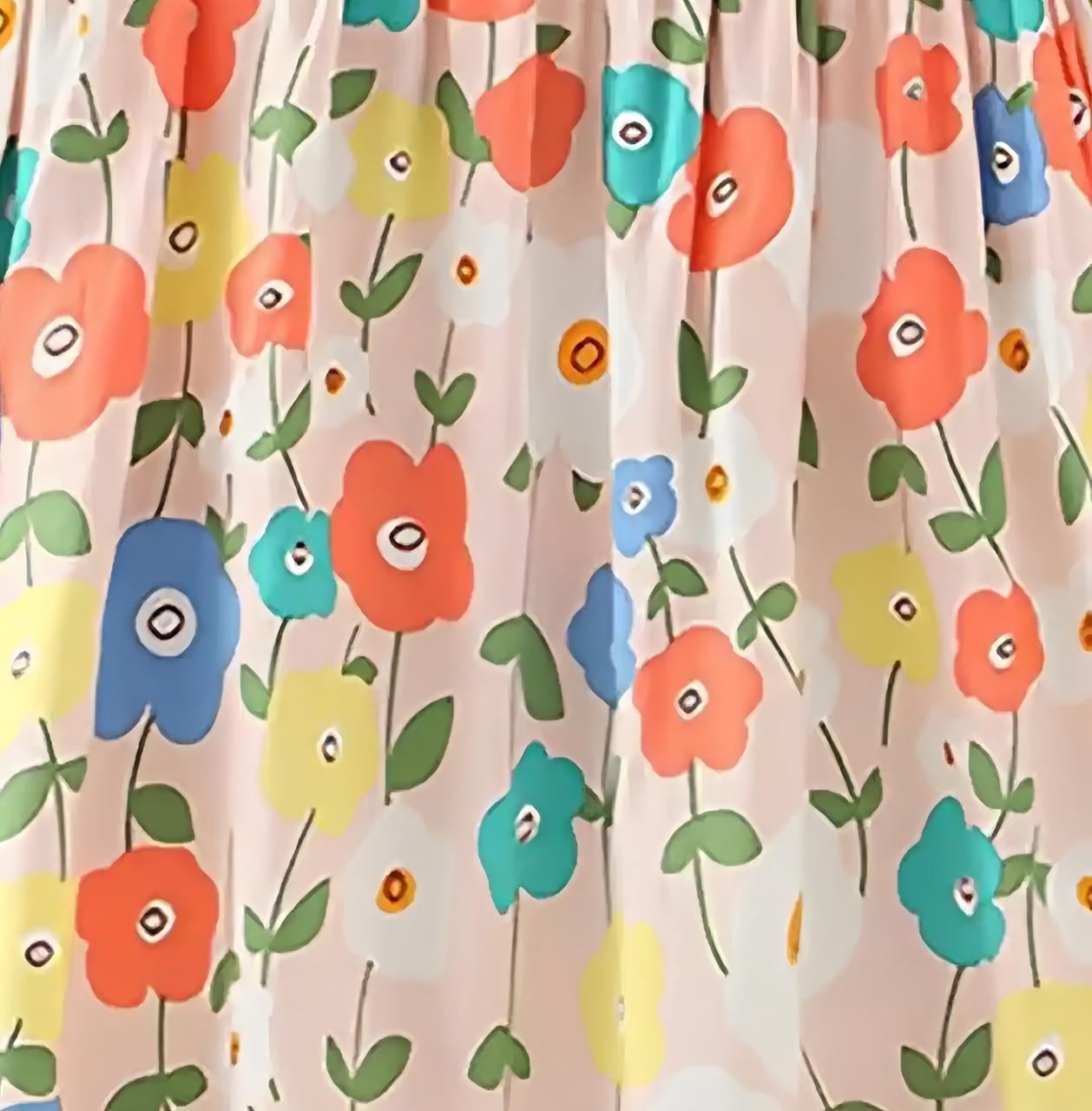 Eboo Floral Print Sleeveless Baby Girls Dress