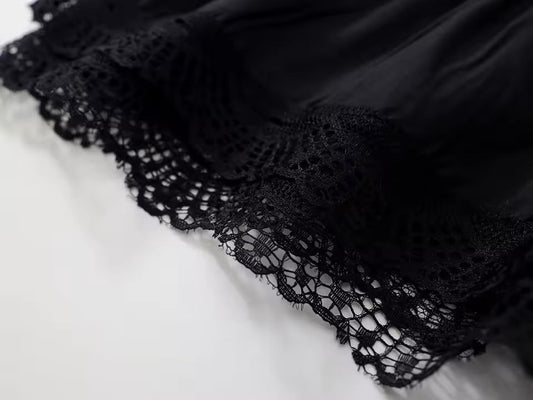 Eboo 2-piece Black western Top and wide-leg pants