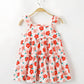 Eboo Young Girl Floral Print Ruffle Hem Dress