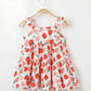 Eboo Young Girl Floral Print Ruffle Hem Dress