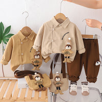 Eboo Kids Typographic Printed Shirt With Bag and Pants Set
