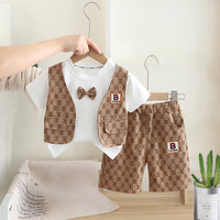 Eboo BoysÃ¢?? Fashion 3-Piece Vest & Shorts Set Ã¢?? Trendy Casual Outfit