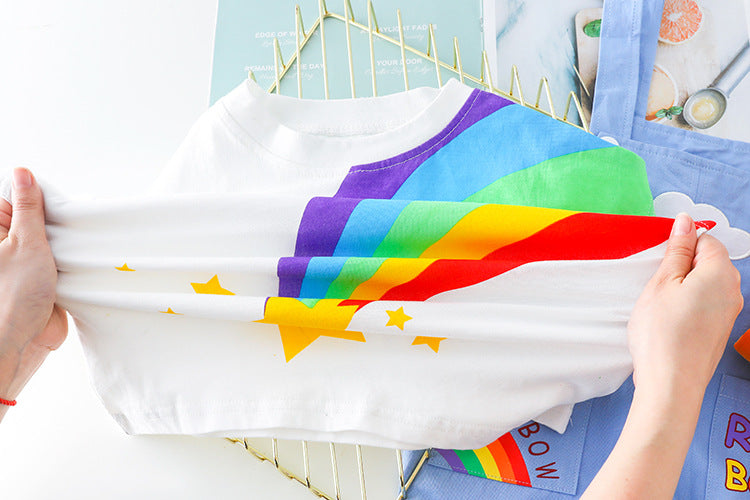 Eboo Rainbow Print Baby Boy Outfit Set