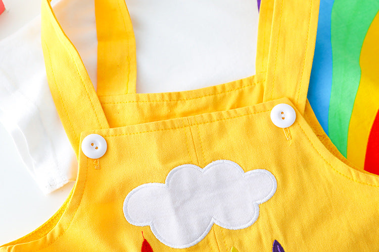Eboo Rainbow Print Baby Boy Outfit Set
