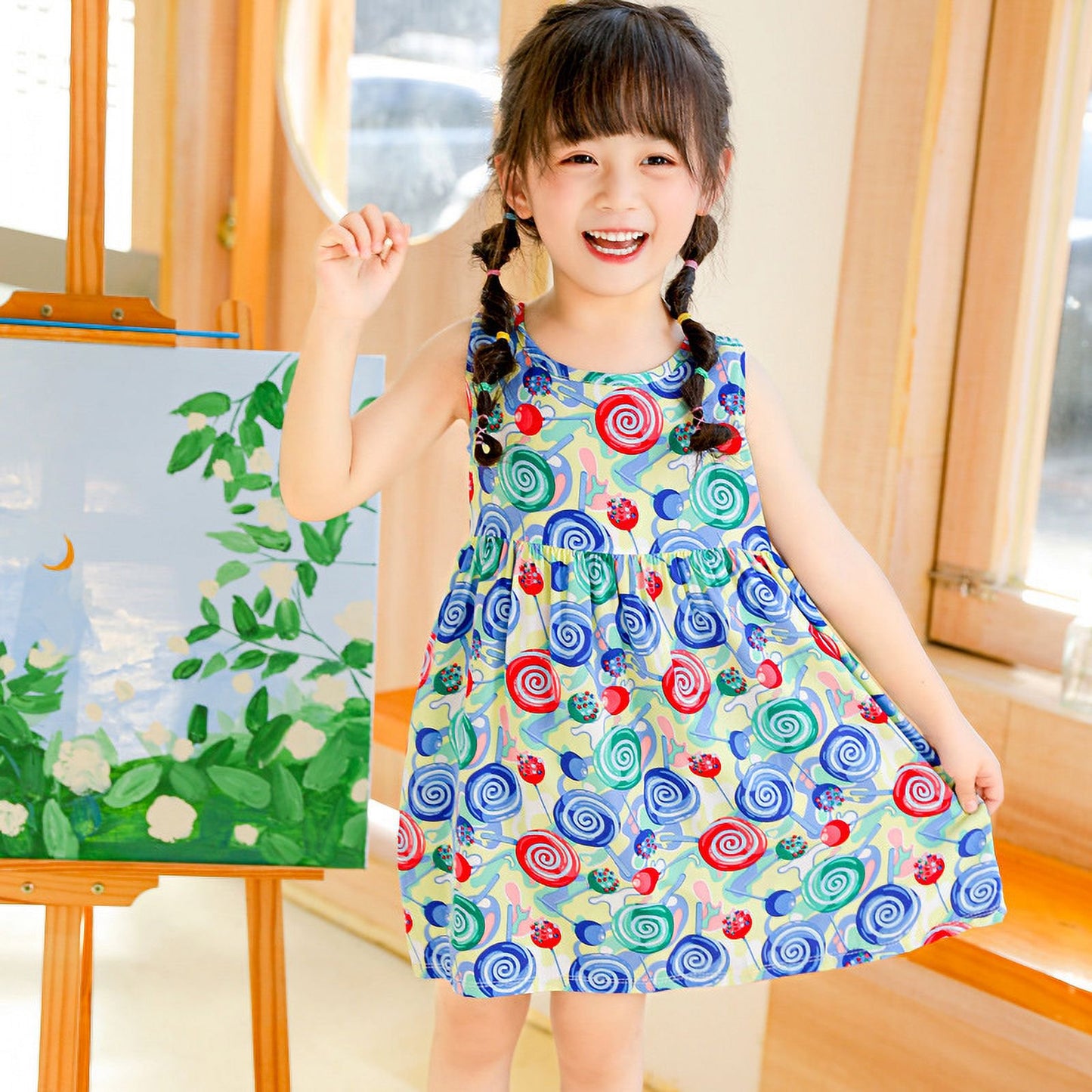 Eboo Floral Elegance Fit & Flare Dress